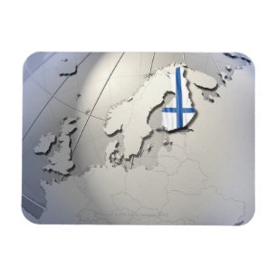 Ímã Bandeira de Finlandia