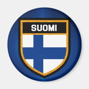 Imã Bandeira de Finlandia