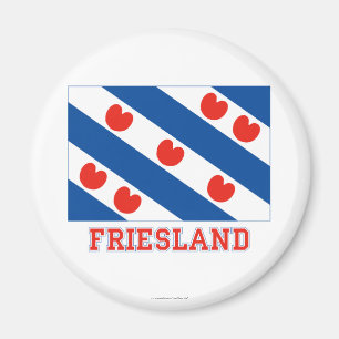 Imã Bandeira de Friesland com nome