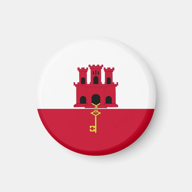 Imã bandeira de Gibraltar (Frente)