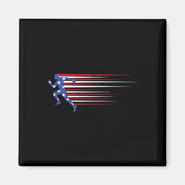Imã Bandeira de Gorila Americana Óculos de Sol Engraça (Frente)