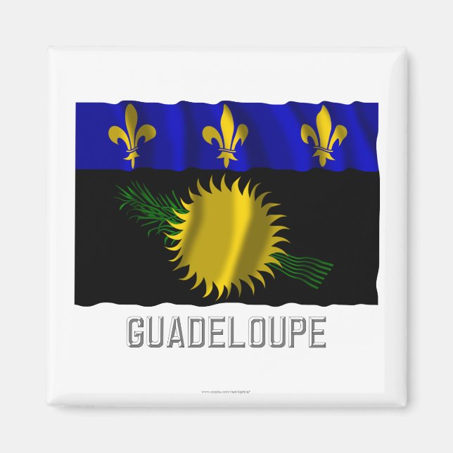 Imã bandeira de Guadalupe com nome (Frente)