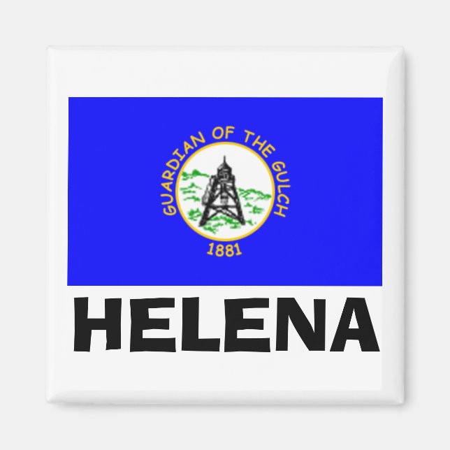 Imã Bandeira de Helena, Montana (Frente)