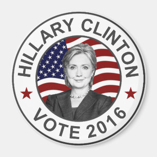 Imã Bandeira de Hillary Clinton E.U.