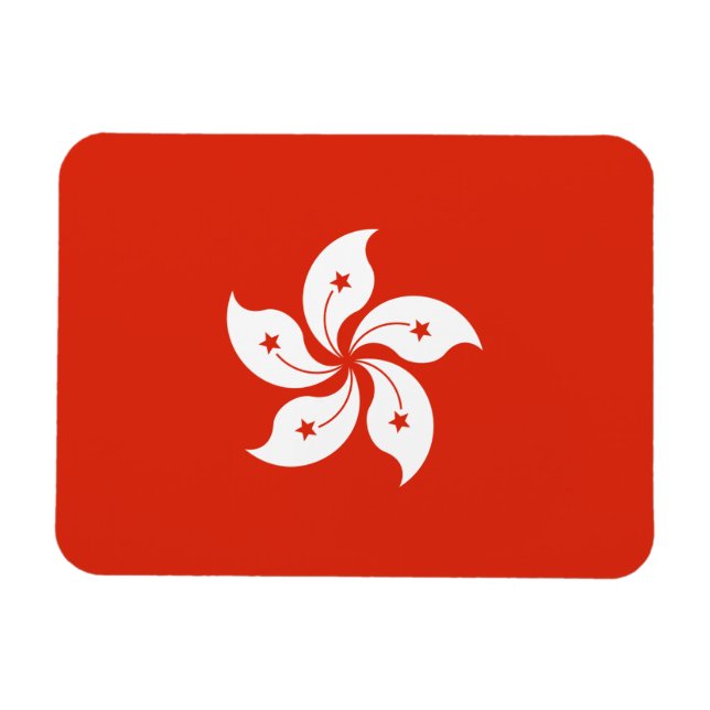 Ímã Bandeira de Hong Kong (Horizontal)