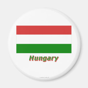 Imã Bandeira de Hungria com nome