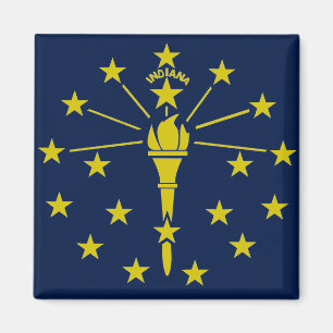 Imã Bandeira de Indiana