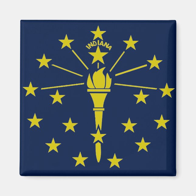 Imã Bandeira de Indiana (Frente)