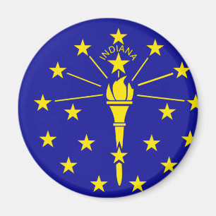 Imã Bandeira de Indiana