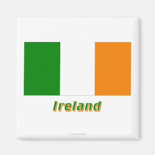 Imã Bandeira de Ireland com nome