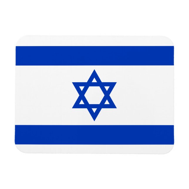 Ímã bandeira de Israel (Horizontal)