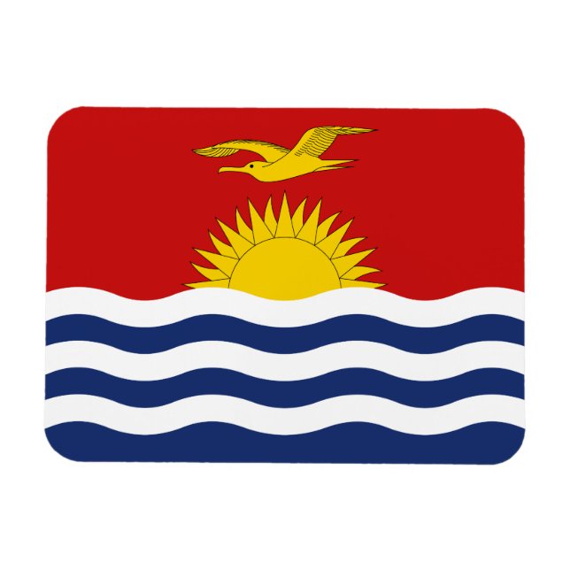 Ímã Bandeira de Kiribati (Horizontal)