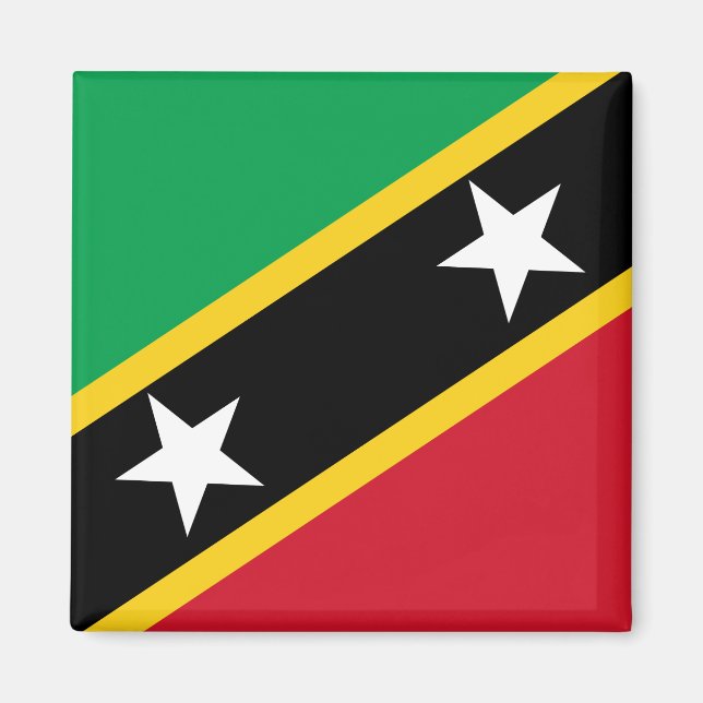 Imã Bandeira de Kitts e Nevis Santos (Caribe) (Frente)