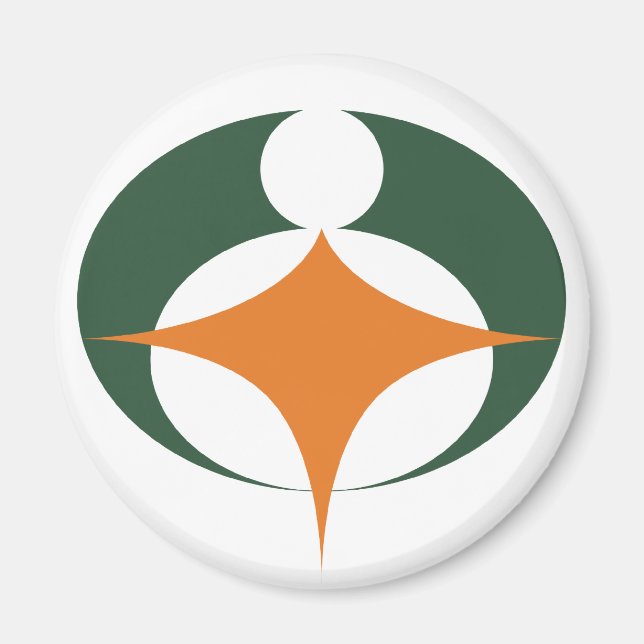 Imã Bandeira de Koga, Shiga, Japão (Frente)