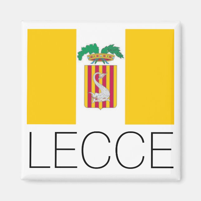 Imã Bandeira de Lecce, Apúlia (Itália) (Frente)