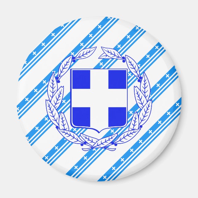 Imã Bandeira de listras gregas (Frente)
