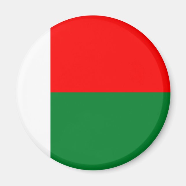 Imã bandeira de Madagáscar (Frente)