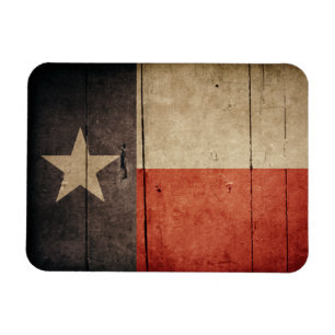Ímã Bandeira de madeira áspera de Texas