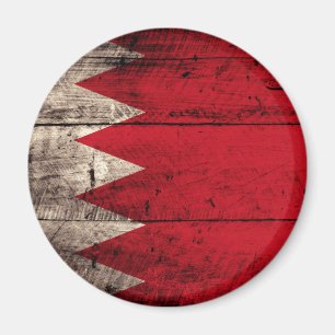 Imã Bandeira de madeira velha de Barém
