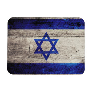 Ímã Bandeira de madeira velha de Israel