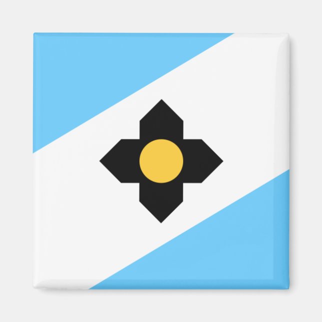 Imã Bandeira de Madison, Wisconsin (Frente)
