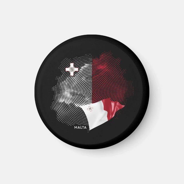 Imã bandeira de Malta (Frente)