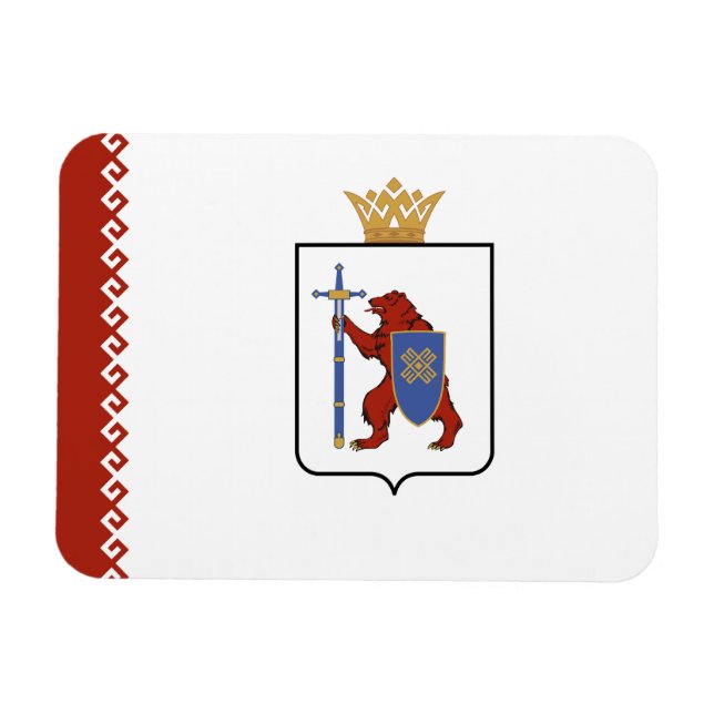 Ímã Bandeira de Mari El (Horizontal)