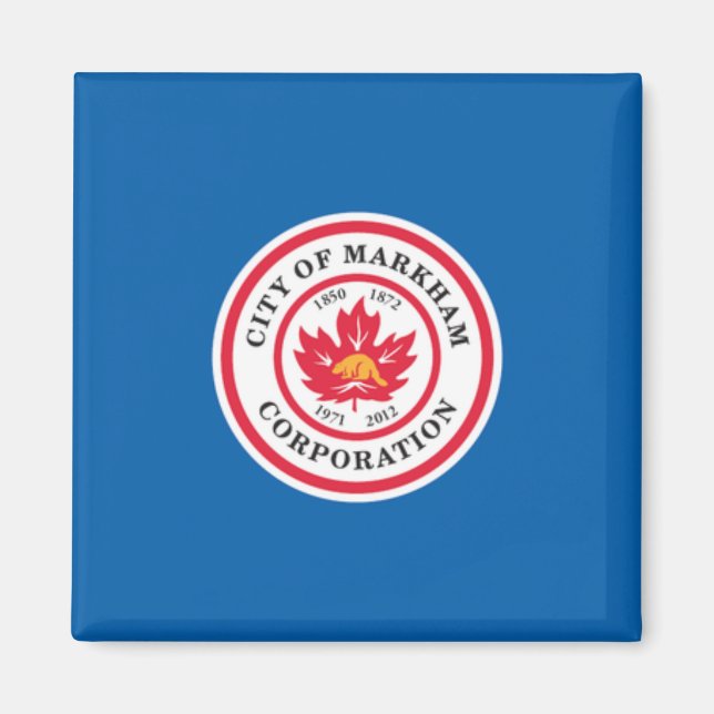 Imã Bandeira de Markham (Ontário, Canadá) (Frente)