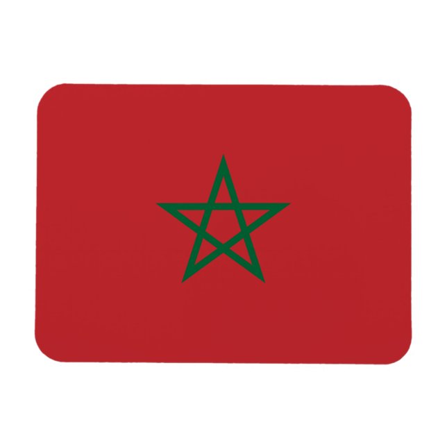 Ímã Bandeira de Marrocos (Horizontal)
