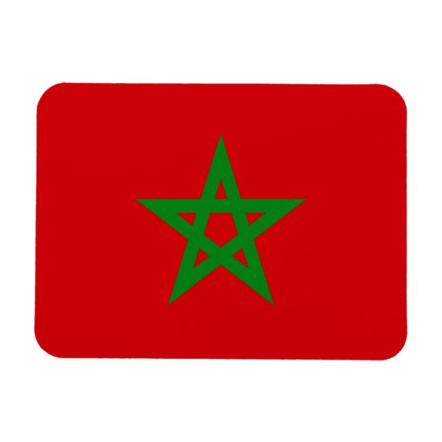 Ímã Bandeira de Marrocos (Horizontal)