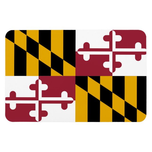 Ímã bandeira de Maryland (Horizontal)