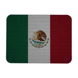 Ímã Bandeira de México com efeito da fibra do carbono