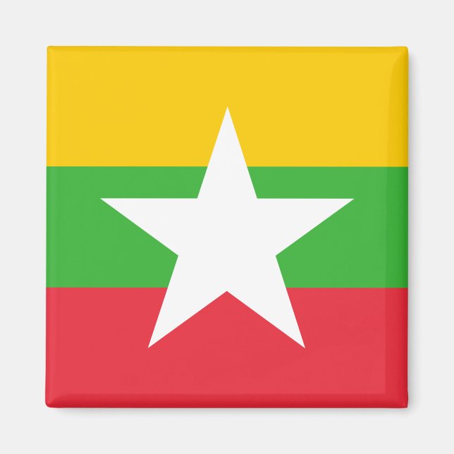 Imã Bandeira de Mianmar (Birmânia) (Frente)