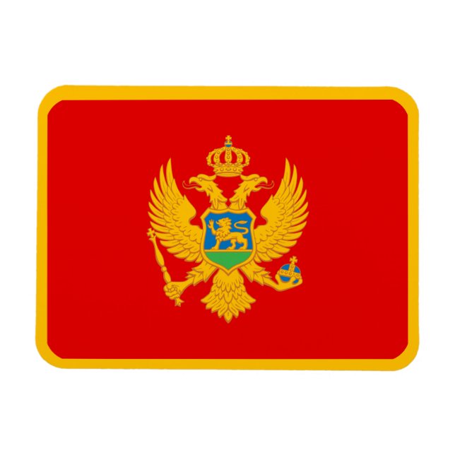 Ímã Bandeira de Montenegro (Horizontal)