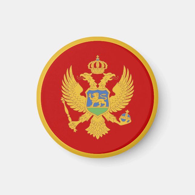 Imã bandeira de Montenegro (Frente)