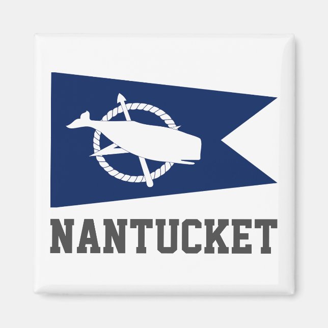 Imã Bandeira de Nantucket, Massachusetts (Frente)