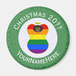 Imã Bandeira de Natal do Anjo Africano Orgulho Gay Per