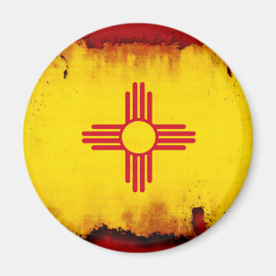 Imã Bandeira de New mexico do estilo do Grunge