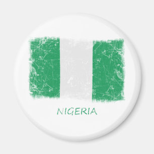 Imã Bandeira de Nigéria do Grunge