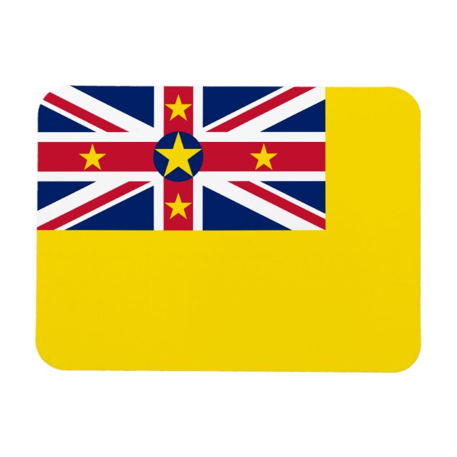 Ímã Bandeira de Niue (Horizontal)