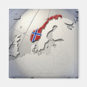 Imã Bandeira de Noruega