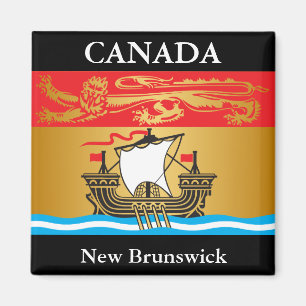 Imã Bandeira de Novo Brunswick