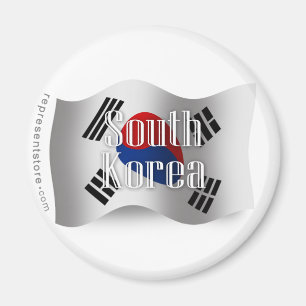 Imã Bandeira de ondulação de Coreia do Sul