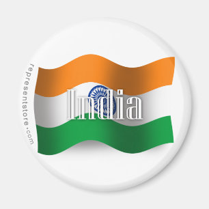 Imã Bandeira de ondulação de India