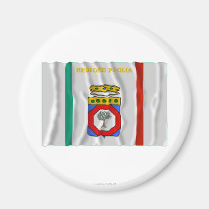 Imã Bandeira de ondulação de Puglia