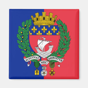 Imã Bandeira de Paris, France Magnet