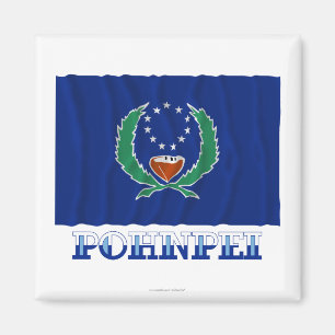 Imã Bandeira de Pohnpei, com nome
