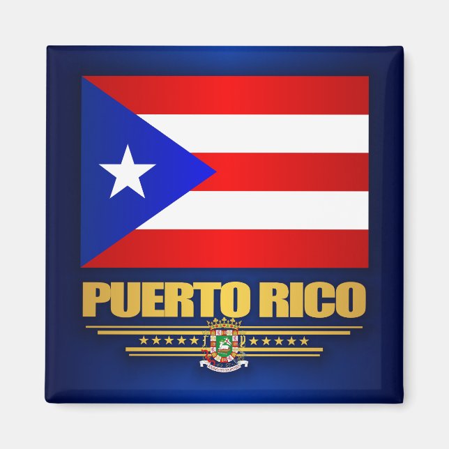Imã Bandeira de Porto Rico (Frente)