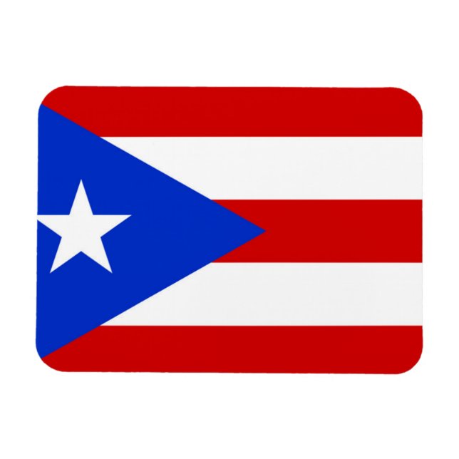 Ímã Bandeira de Porto Rico (Horizontal)