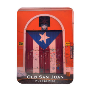 Ímã Bandeira de Porto Rico - Antigo San Juan - Boricua